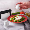 Retro Salt and Pepper Shakers, Set of 2, Porcelain